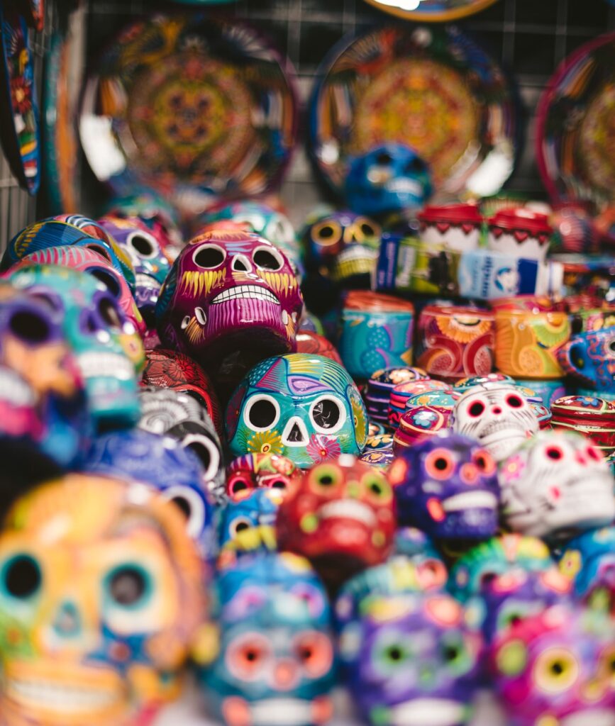 Artesanias coloridas mexicanas